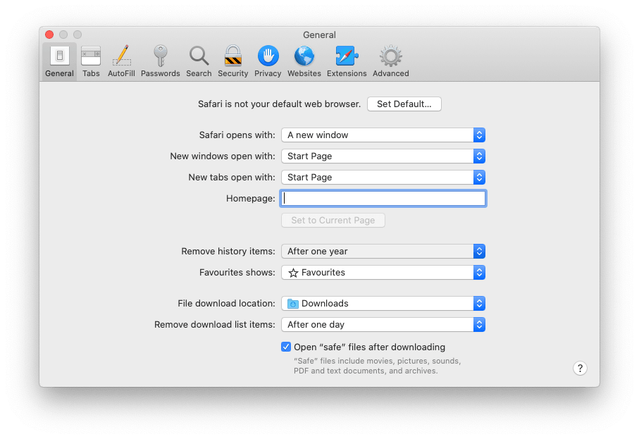 Set Safari to Remove History Items Automatically