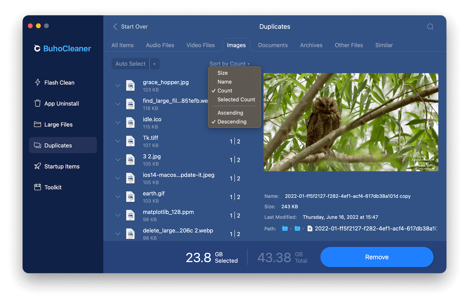 Delete Duplicated Files Step 5