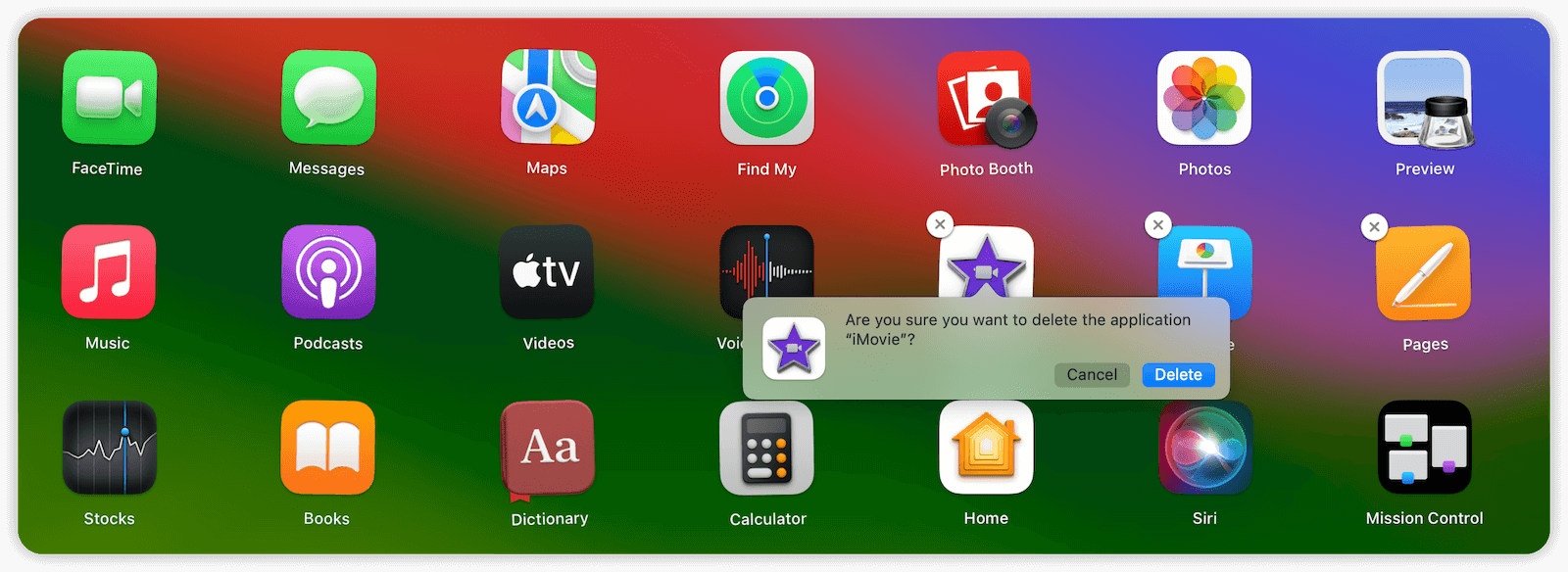 Delete Apps on MacBook with Launchpad