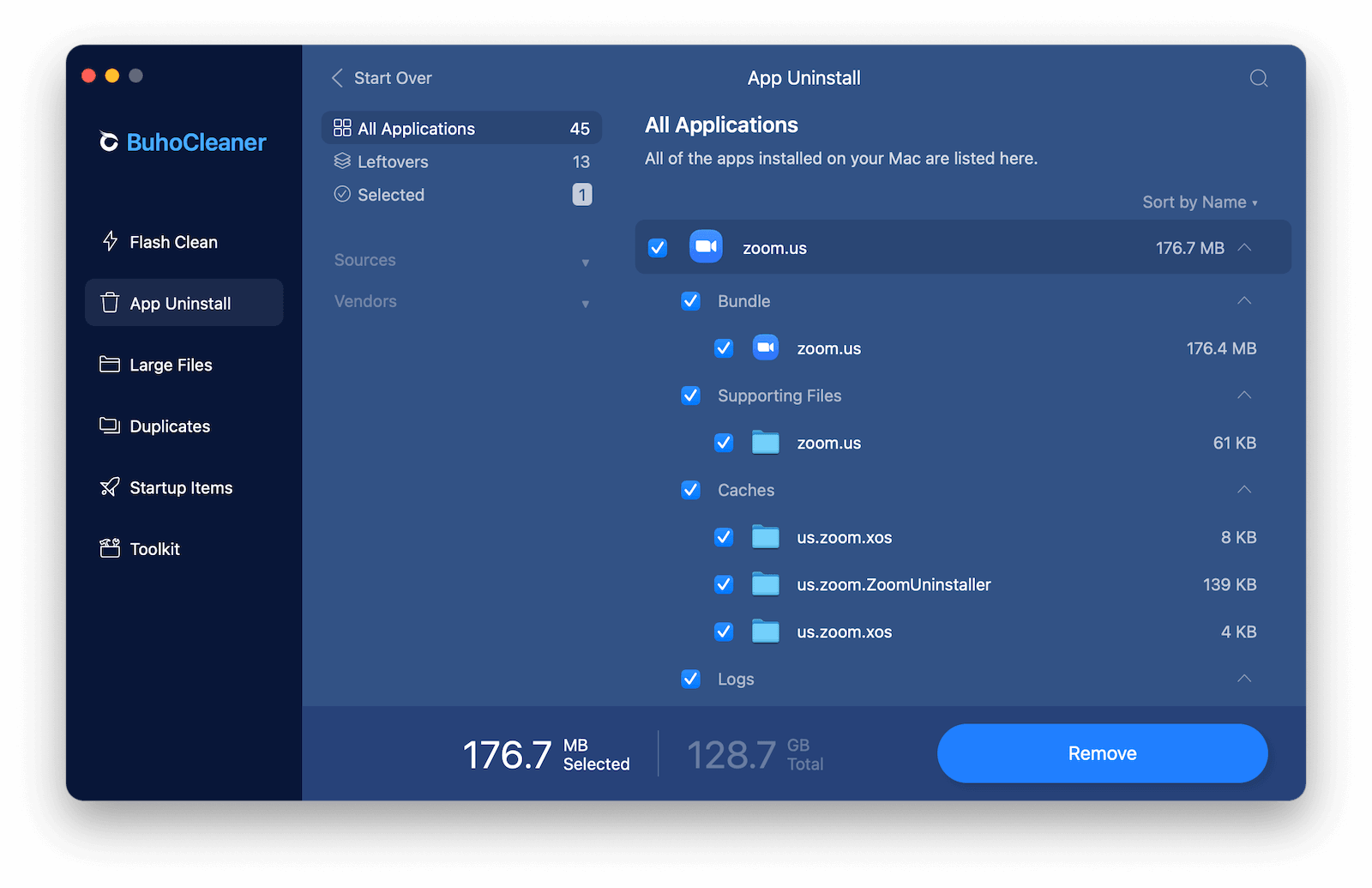 Uninstall Zoom on Mac with BuhoCleaner