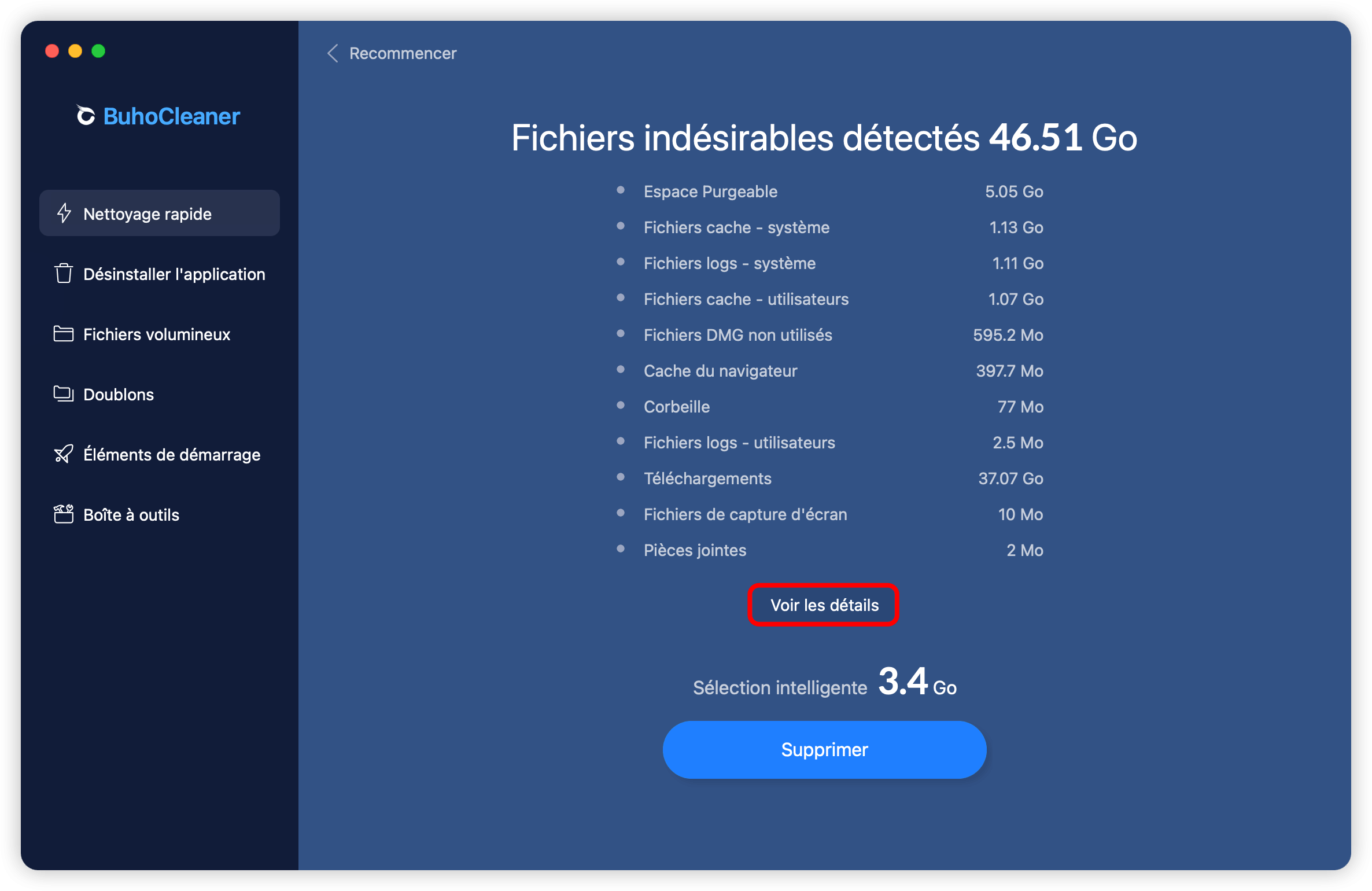 Étape 3 Voir les détails après analyser votre Mac