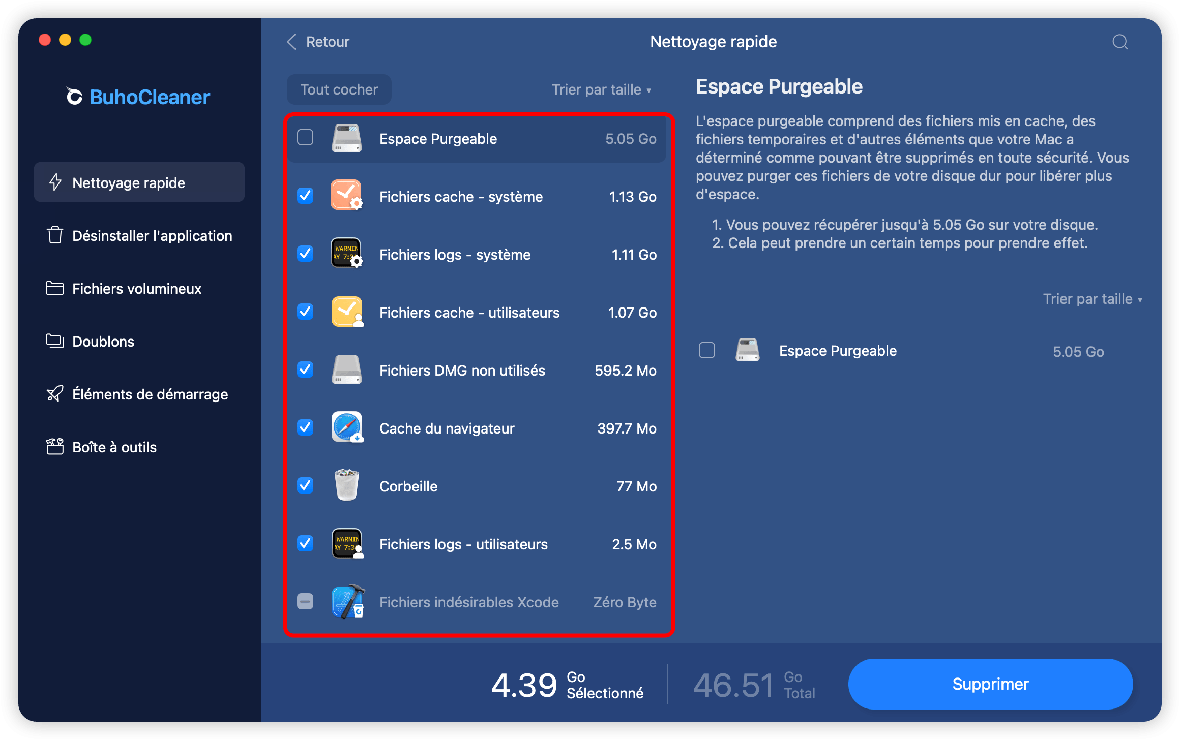 Étape 4 Fenêtre d'analyse résumé