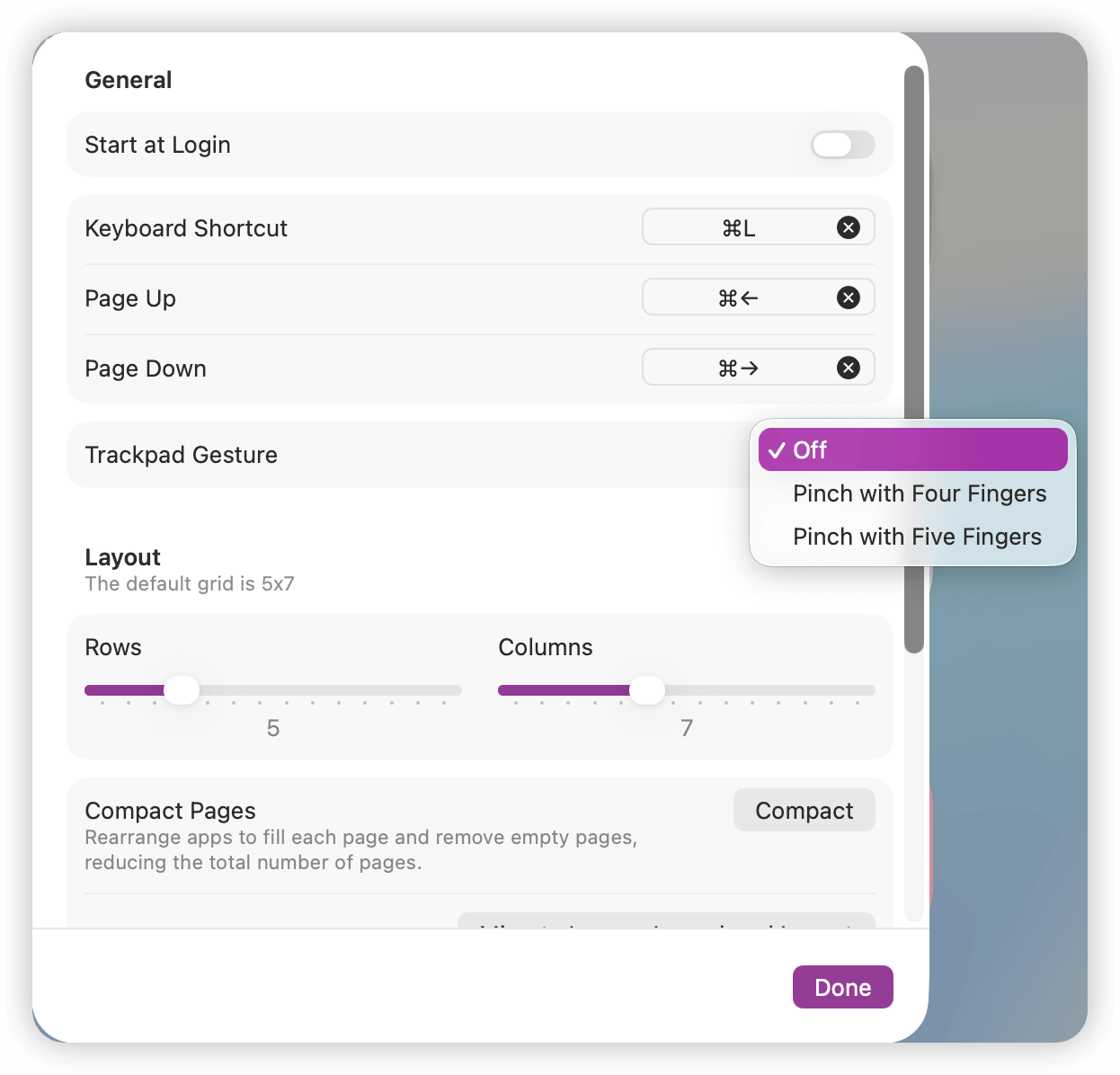 Summon Up with Trackpad Gesture