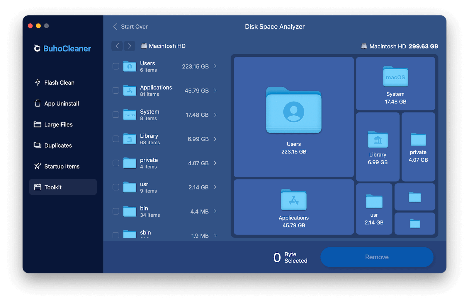 Analyze Disk Usage on Mac Using BuhoCleaner