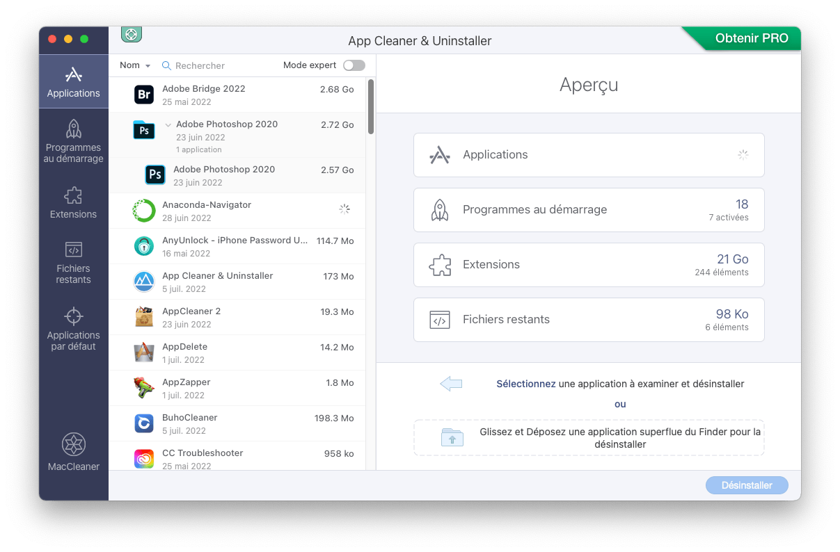5 meilleurs désinstallateurs d'applications gratuits pour Mac - AppCleaner & Uninstaller