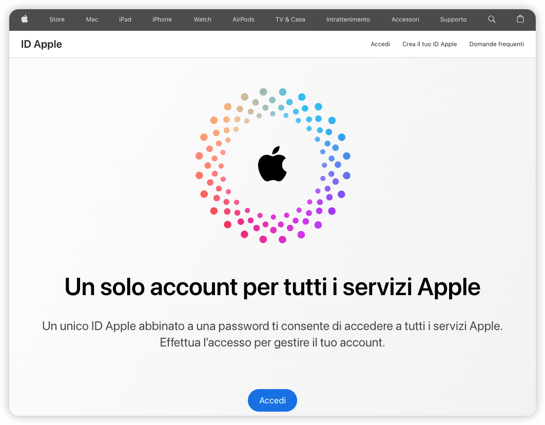 Apple ID sign in