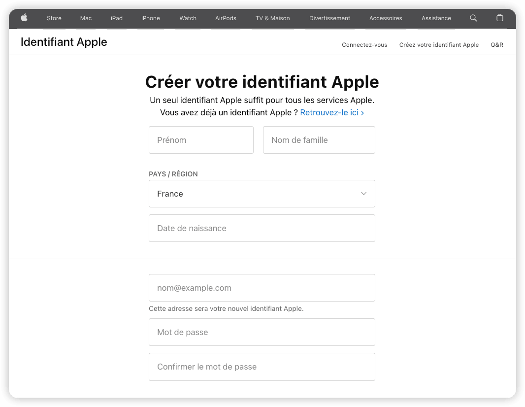 Identifiant Apple Connexion et Inscription Comment Créer un Nouvel Identifiant Apple