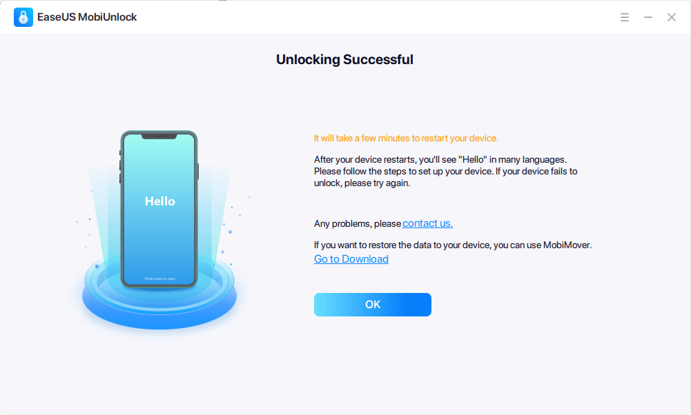 iPhoneロック解除ソフト - EaseUS MobiUnlock