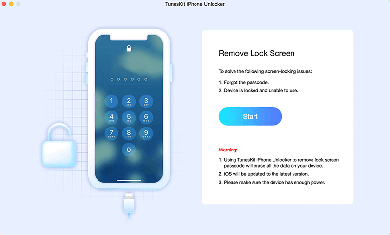 iPhoneロック解除ソフト - TunesKit iPhone Unlocker