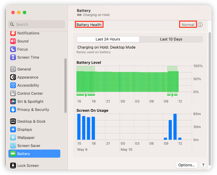 Check Battery Health Condition