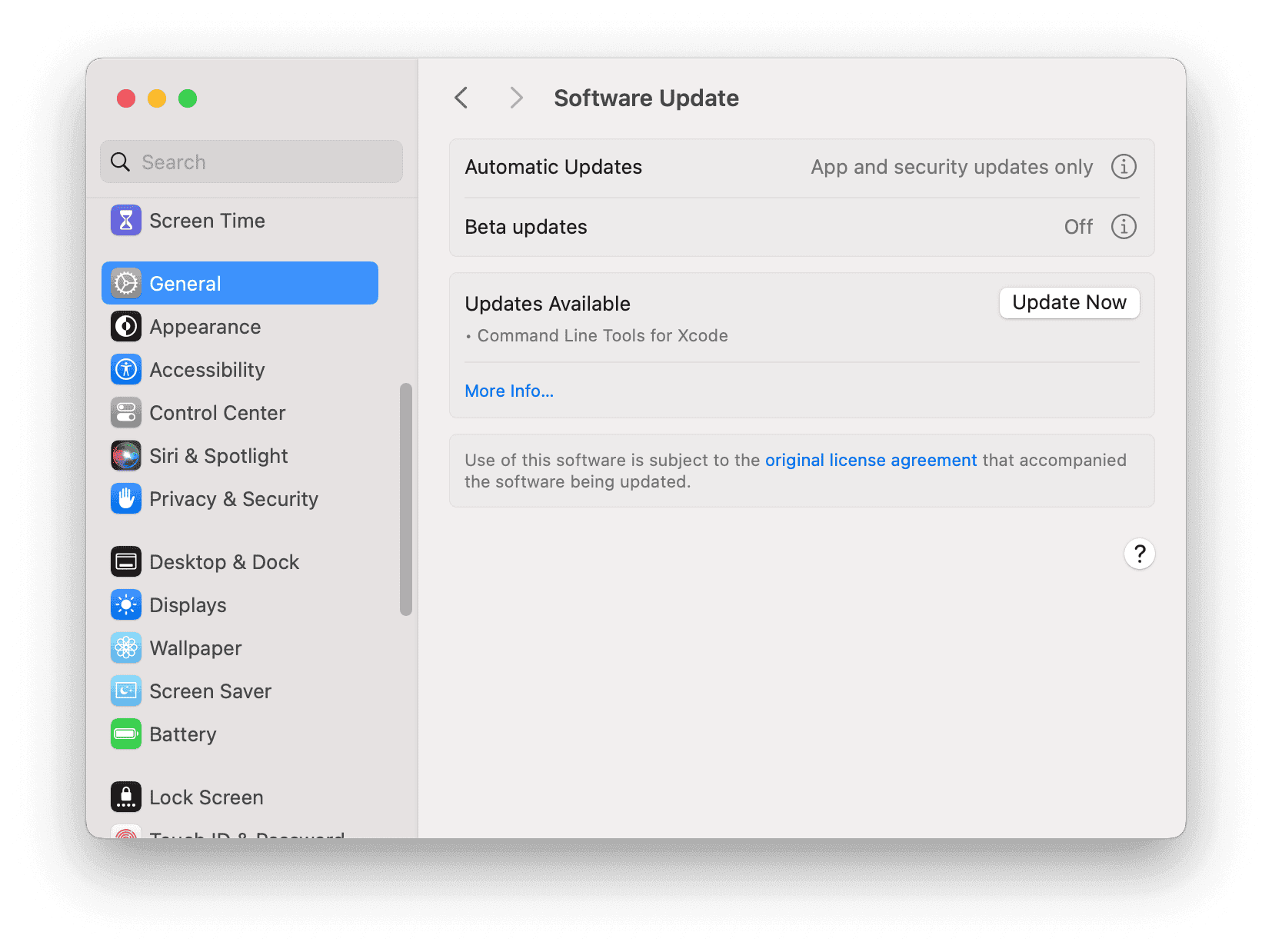 Update macOS to Fix MacBook Camera Not Working Issue
