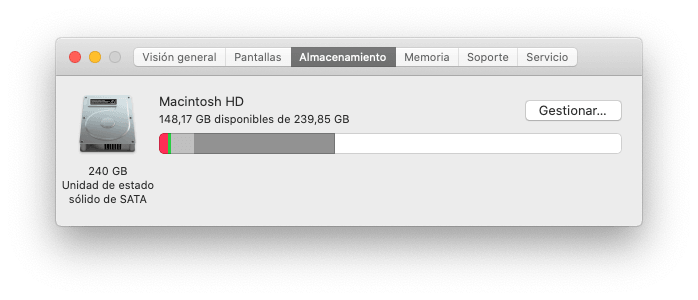 Check Mac Storage Space