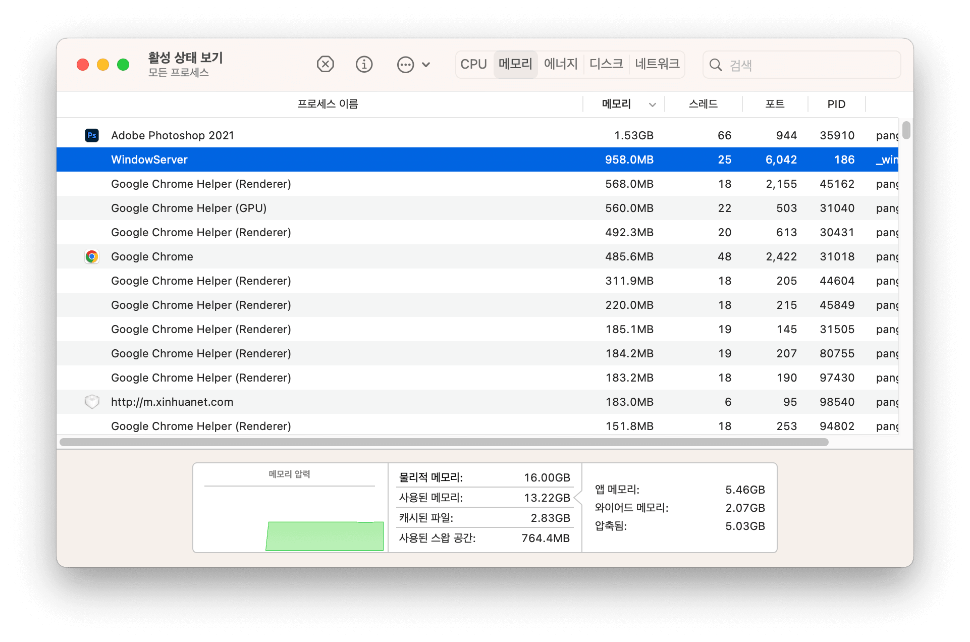 Check Memory Usage on Mac