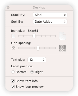 Customize View Menu