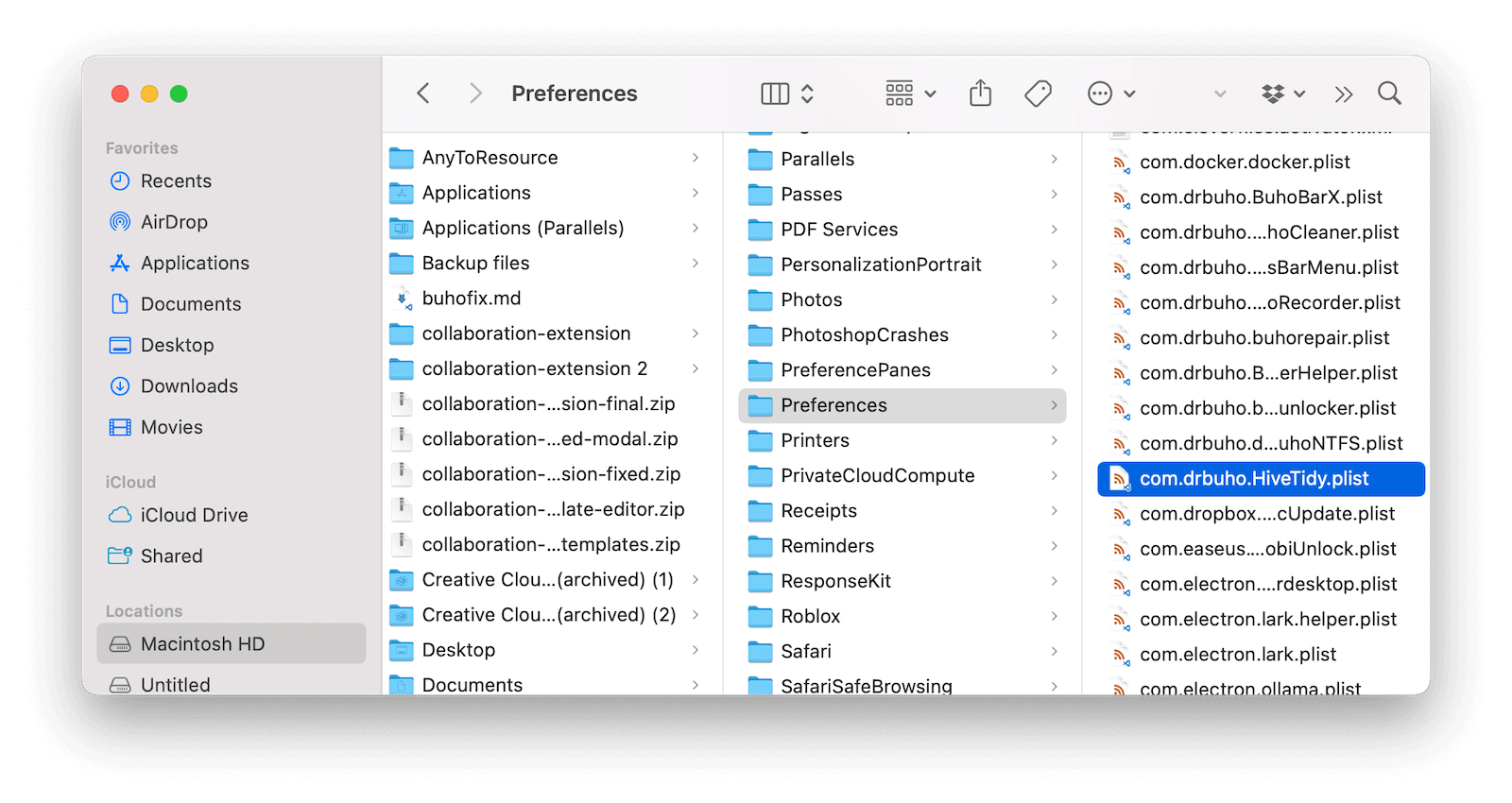 Delete BuhoBarX Related Files