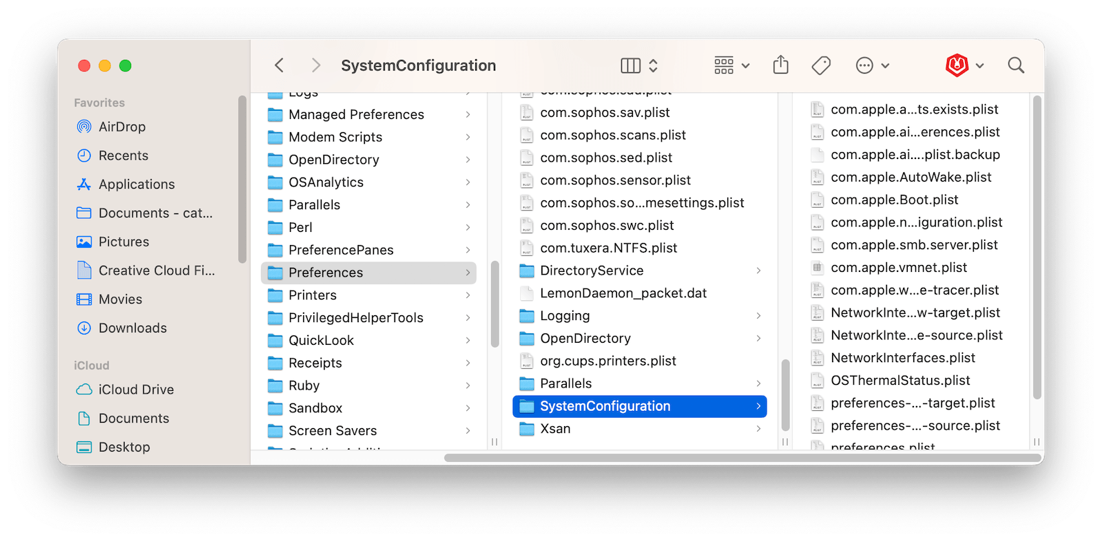 Delete Files from System Configuration
