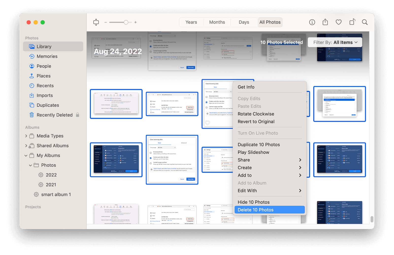 How to Delete Photos with Photos app to Free Up Space on Mac