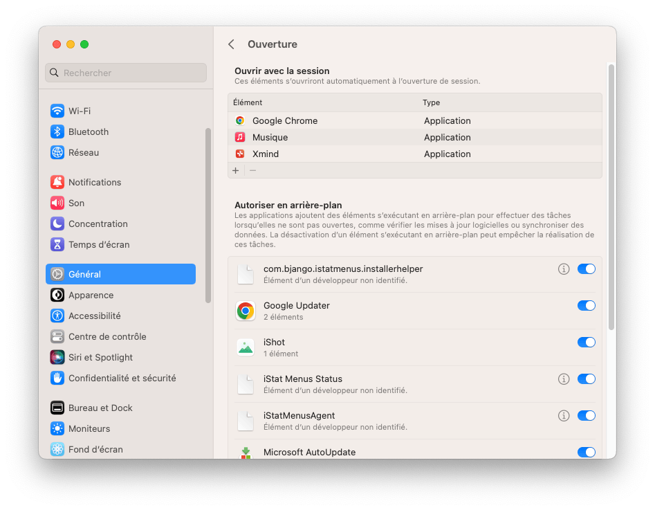 Disable Login Items on macOS Ventura
