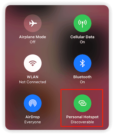 Disable Personal Hotspot