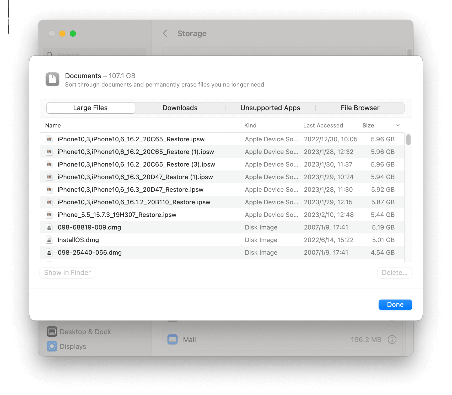 Find and Delete Large Files on Mac