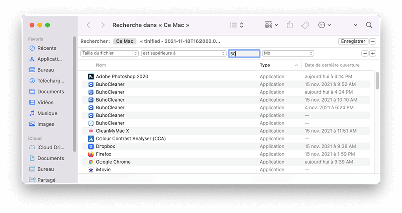 Find and Delete Large Files Manually
