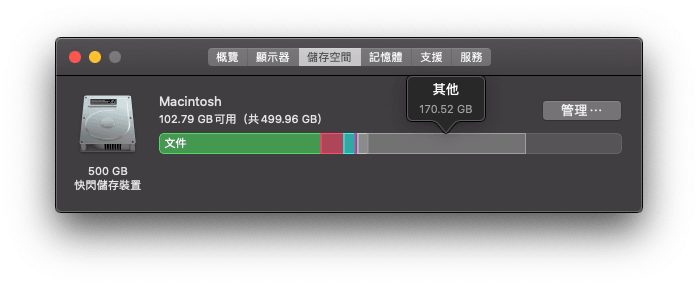如何清除 Mac 上的「其他」儲存空間 - 查看「其他」