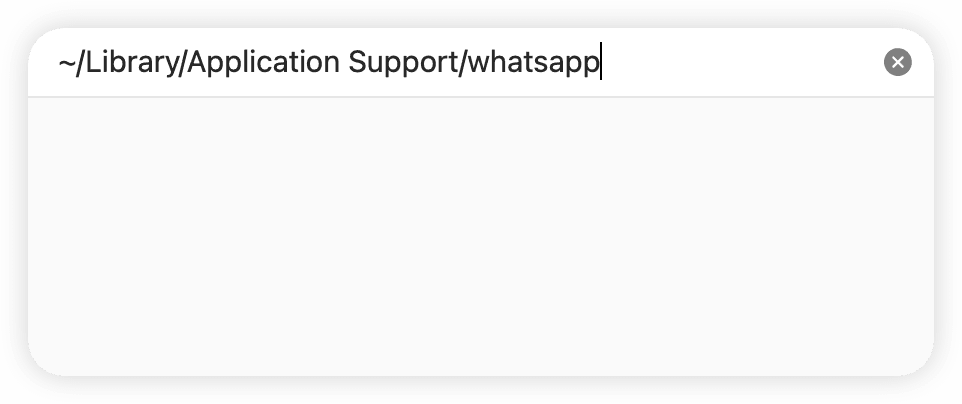 Delete WhatsApp Cache Files on Mac