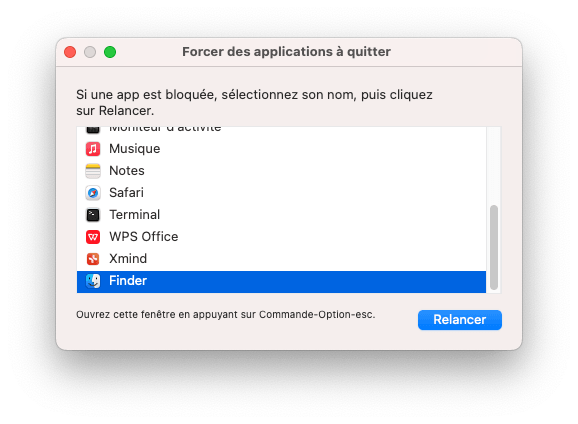 Force Quit Finder to Relaunch