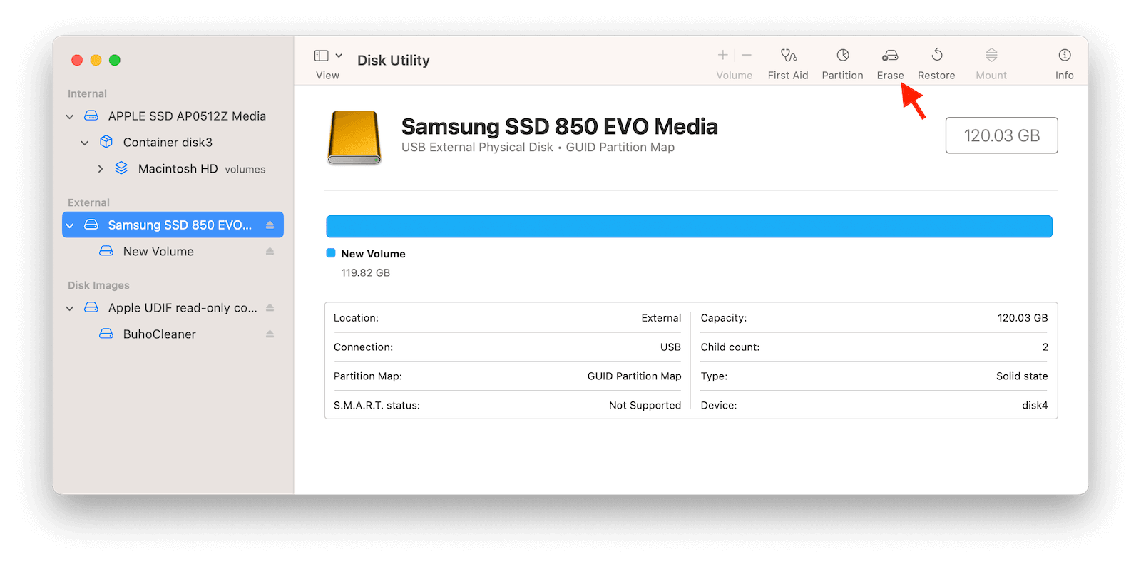 Format External Drive on Mac with Disk Utility