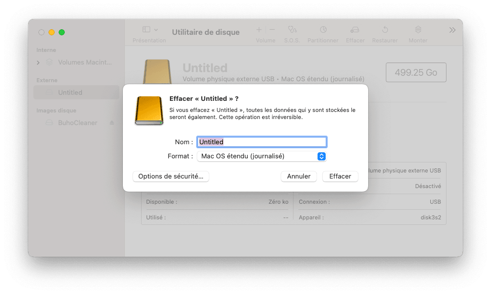 Format External Drive on Mac
