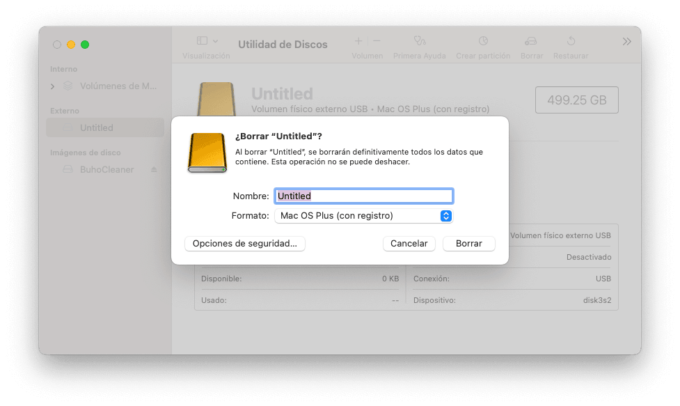 Format External Drive on Mac