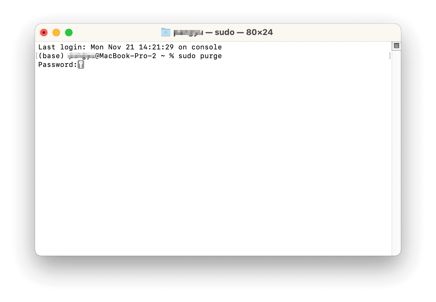 Libera RAM con Terminal