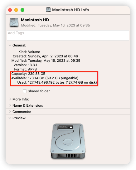 How to Check Storage on Mac via Finder
