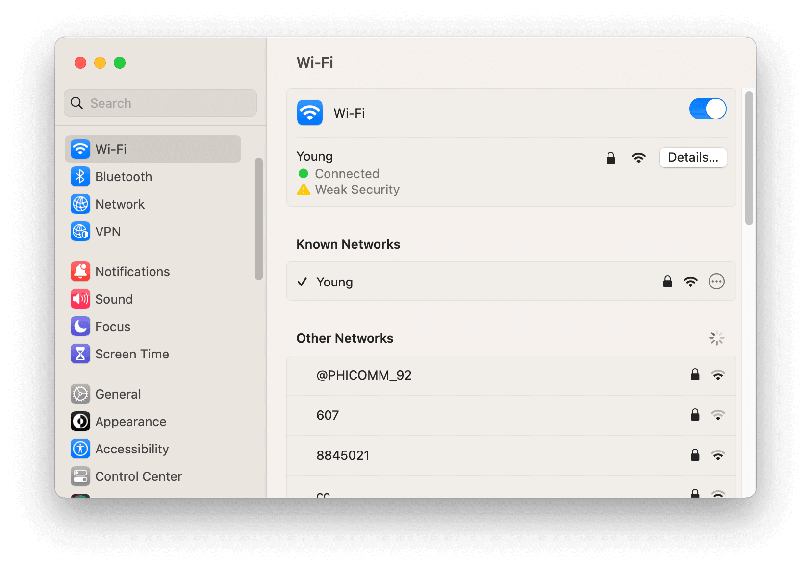 how to forget network on Mac