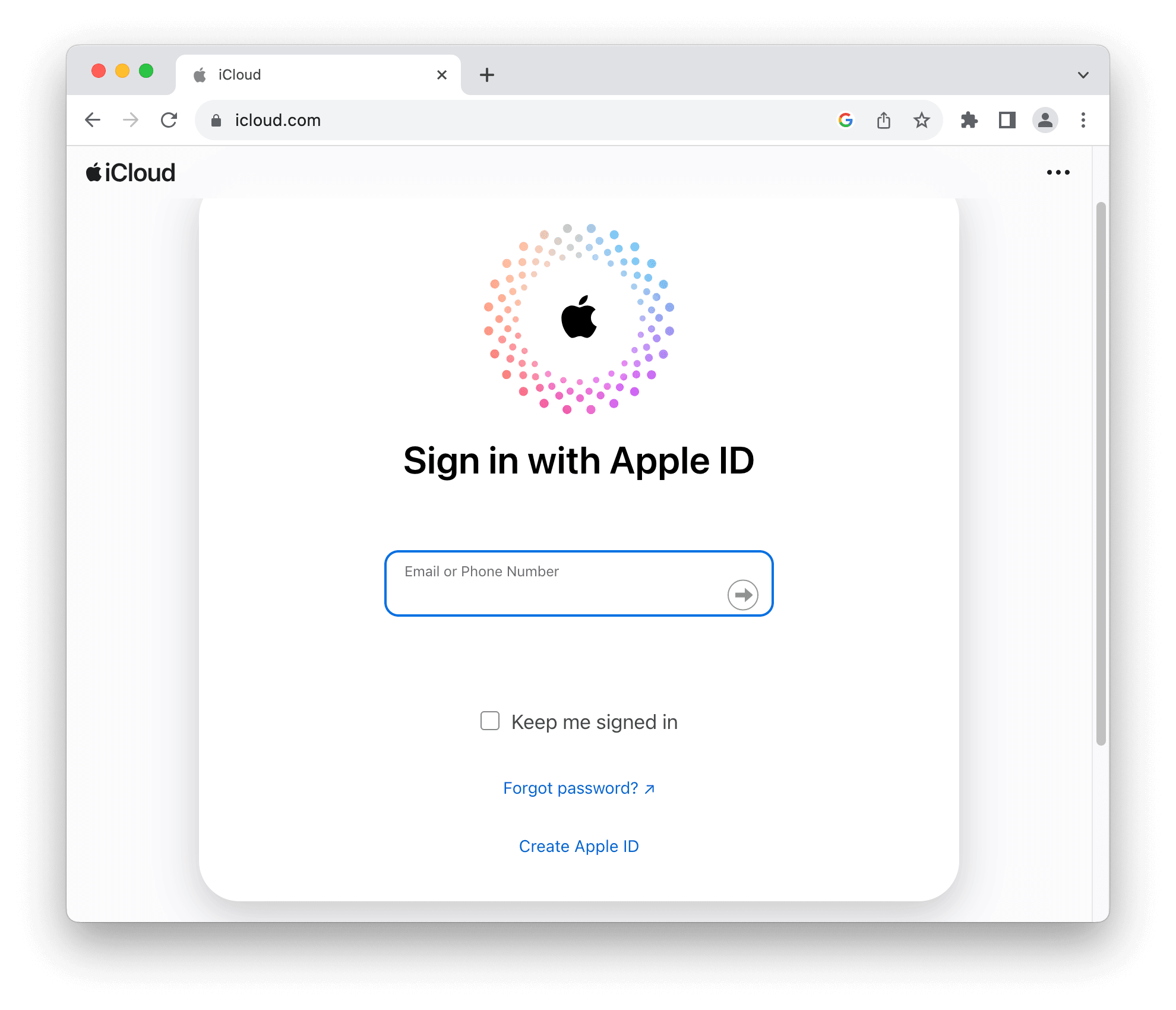 access iCloud on the web