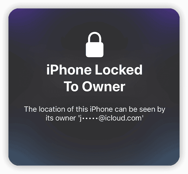 iPhone Locked to Owner