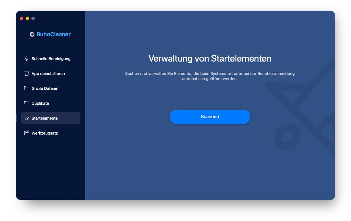 Startobjekte mit BuhoCleaner vermischen