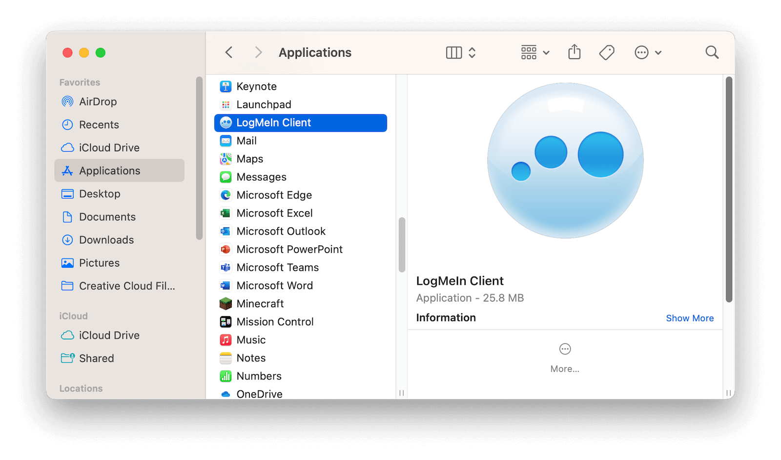 Manually Uninstall LogMeIn on Mac