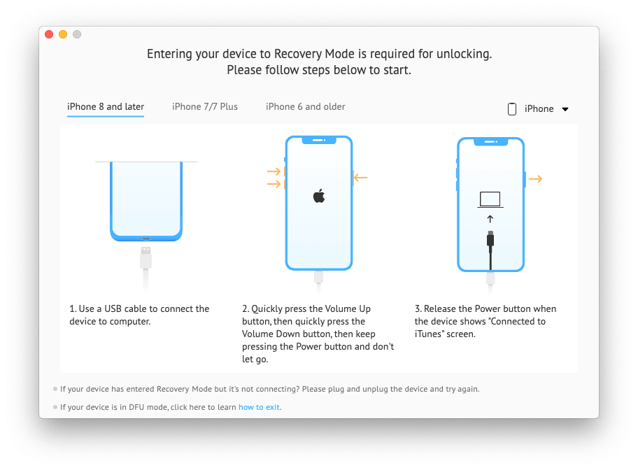 Put iPhone into Recovery Mode