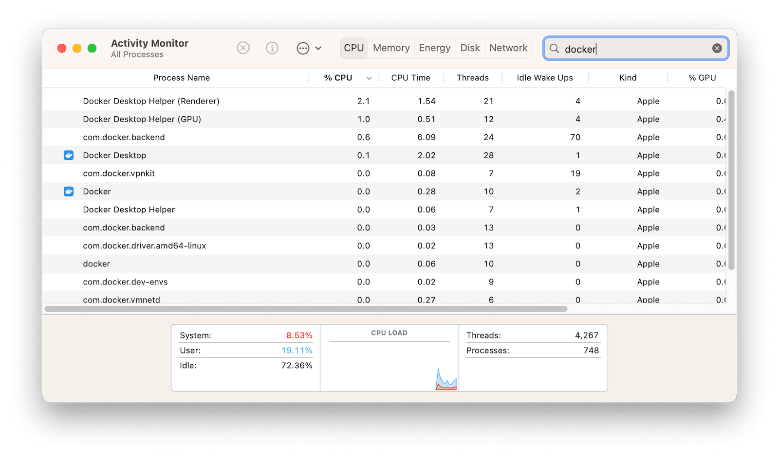 Quit Docker Processes
