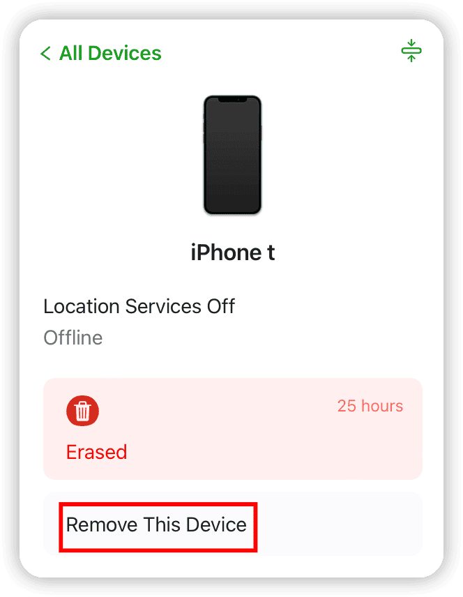 Remove Device from iCloud Account
