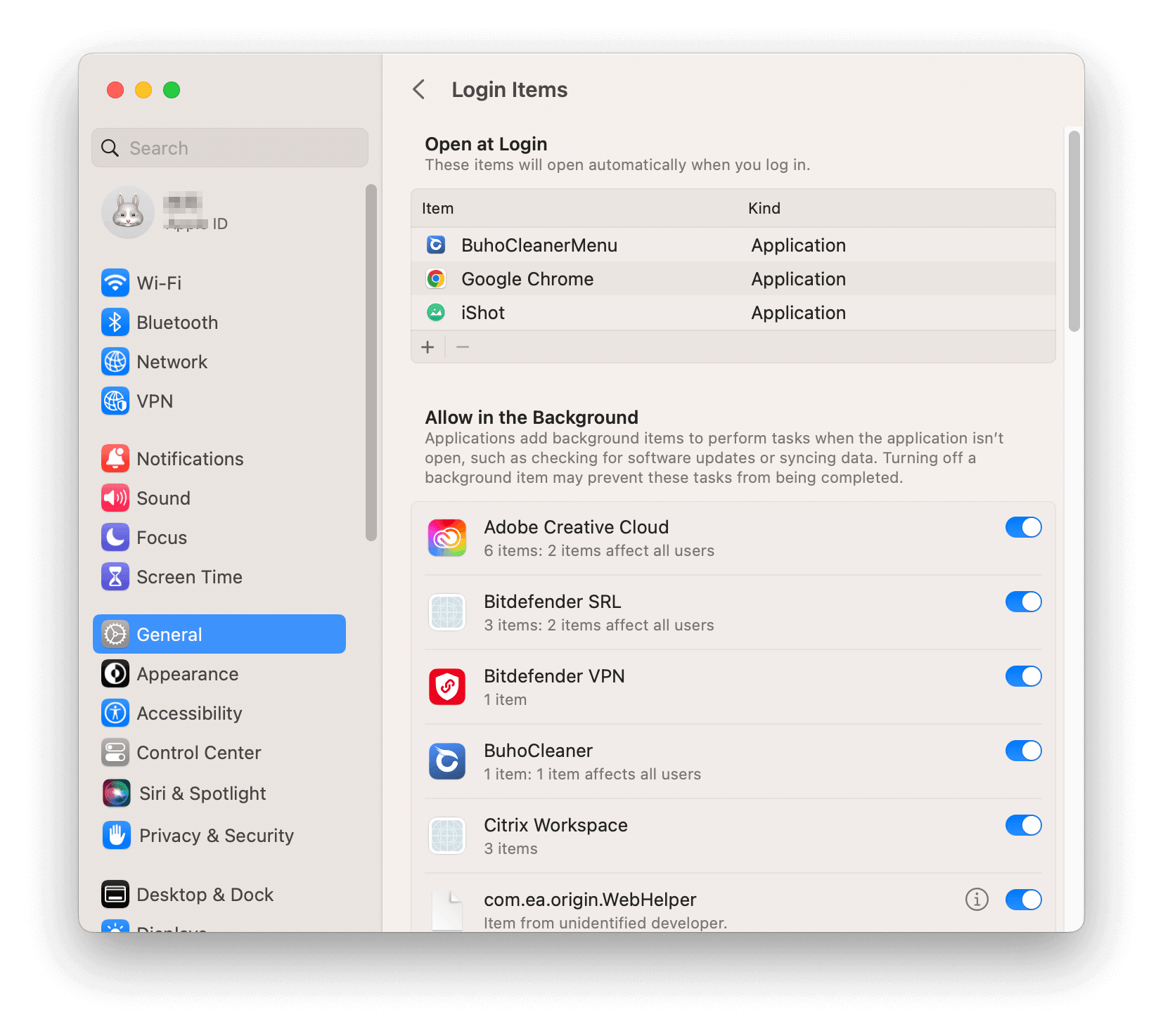 Stop Startup Programs on Mac