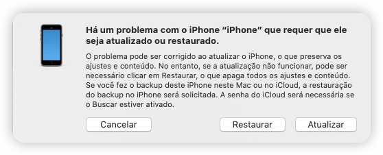 Restore iPhone with iTunes