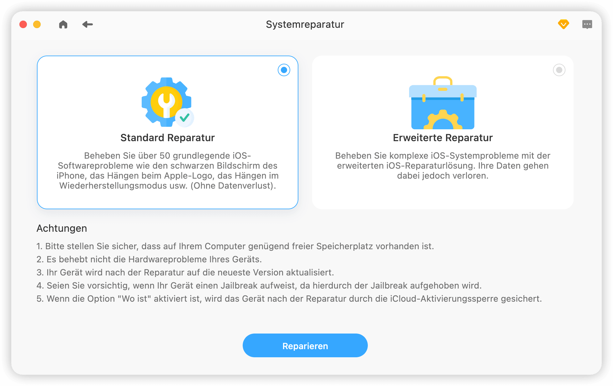 BuhoRepair Standard Reparatur