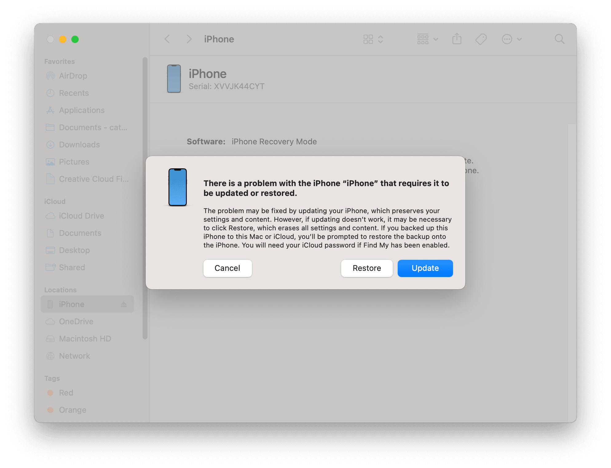 Unlock iPhone in Recovery Mode