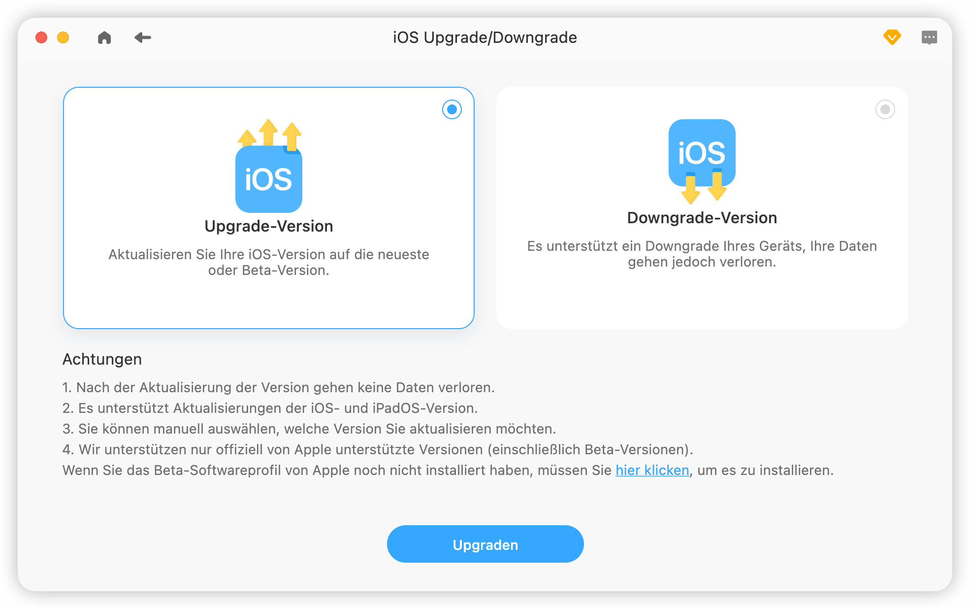 iOS aktualisieren