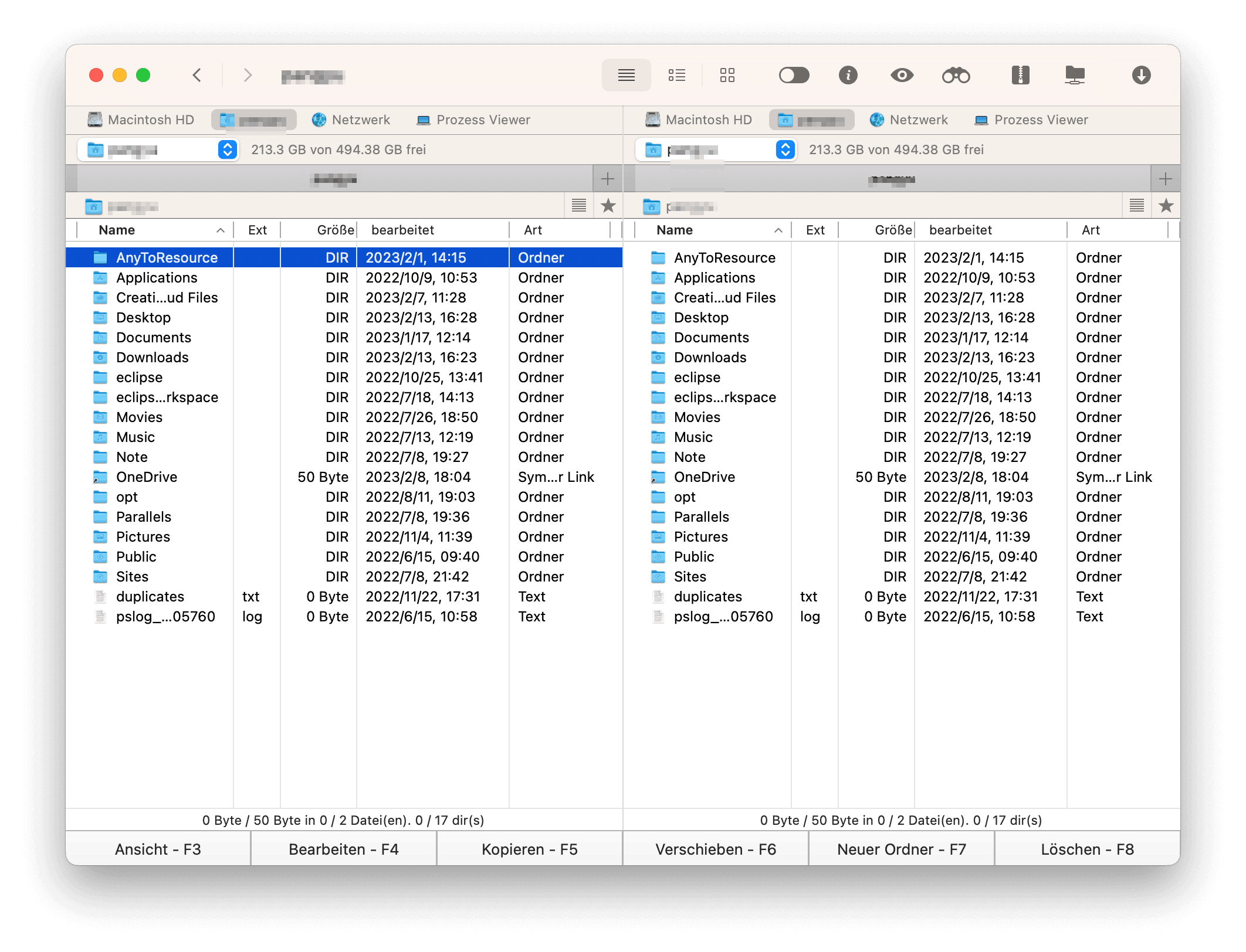 Besten Dateimanager für Mac - Commander One