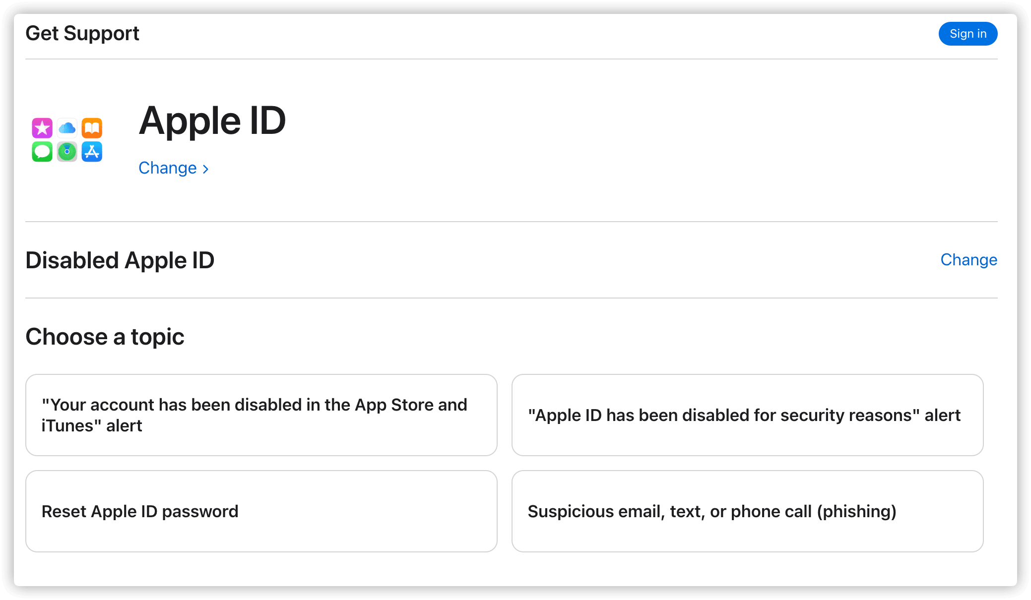 Contact Apple Support to Unlock Apple ID