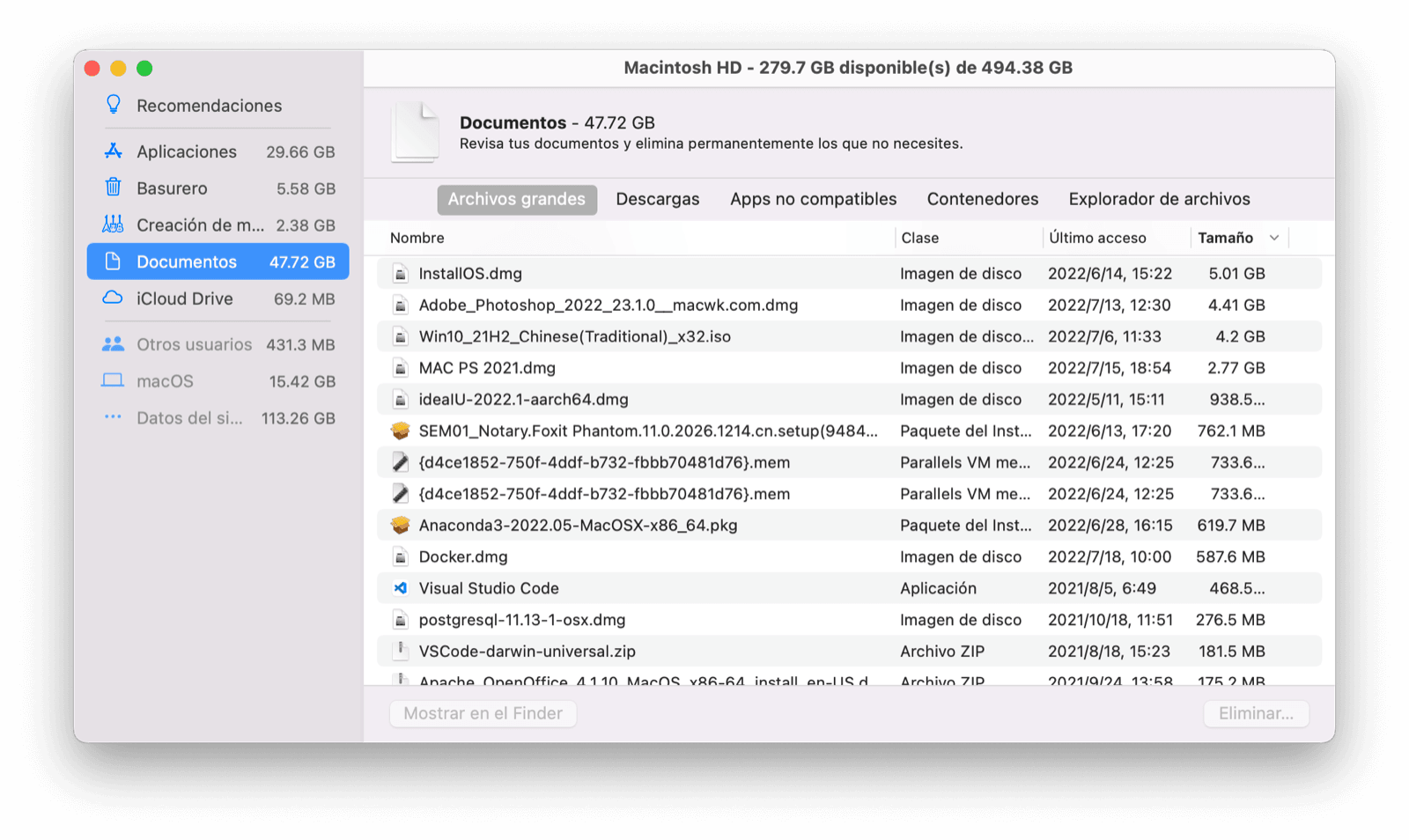 delete-large-files-mac-storage-manager-es