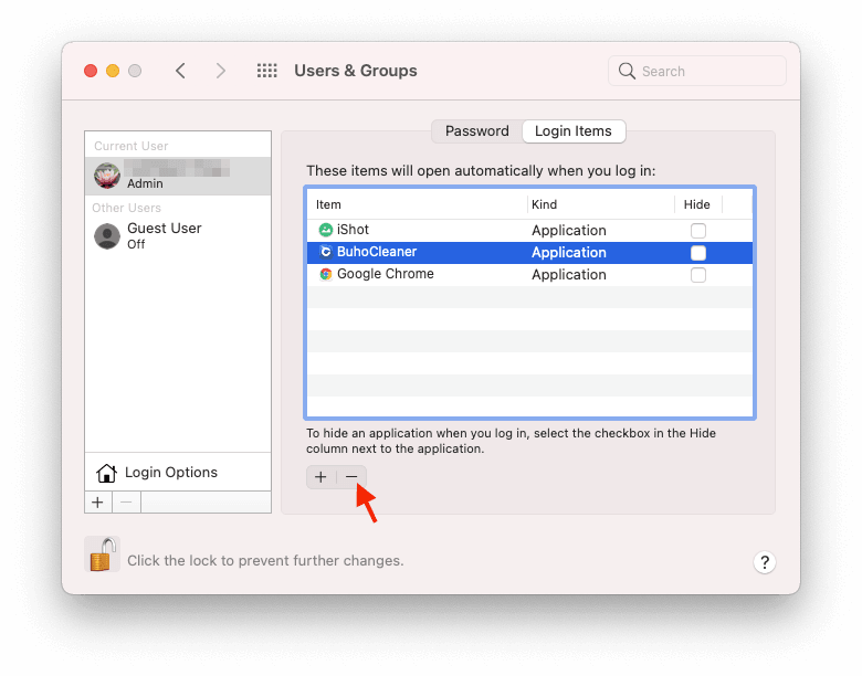How to Disable Login Items on Mac in System Preferences